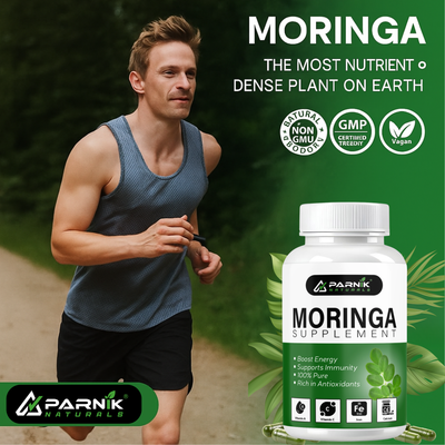 Parnik Naturals Moringa Capsules 60 – Ayurvedic Vegan Herbal Supplement for Immunity, Energy, Detox & Weight Loss