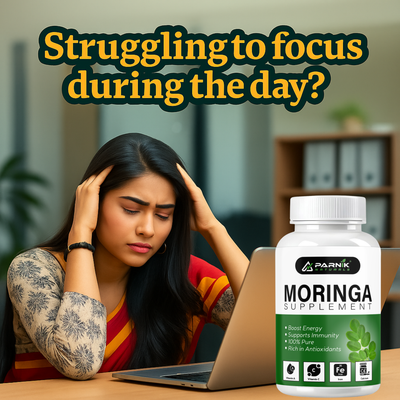 Parnik Naturals Moringa Capsules 60 – Ayurvedic Vegan Herbal Supplement for Immunity, Energy, Detox & Weight Loss