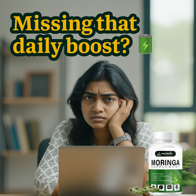 Parnik Naturals Moringa Capsules 60 – Ayurvedic Vegan Herbal Supplement for Immunity, Energy, Detox & Weight Loss